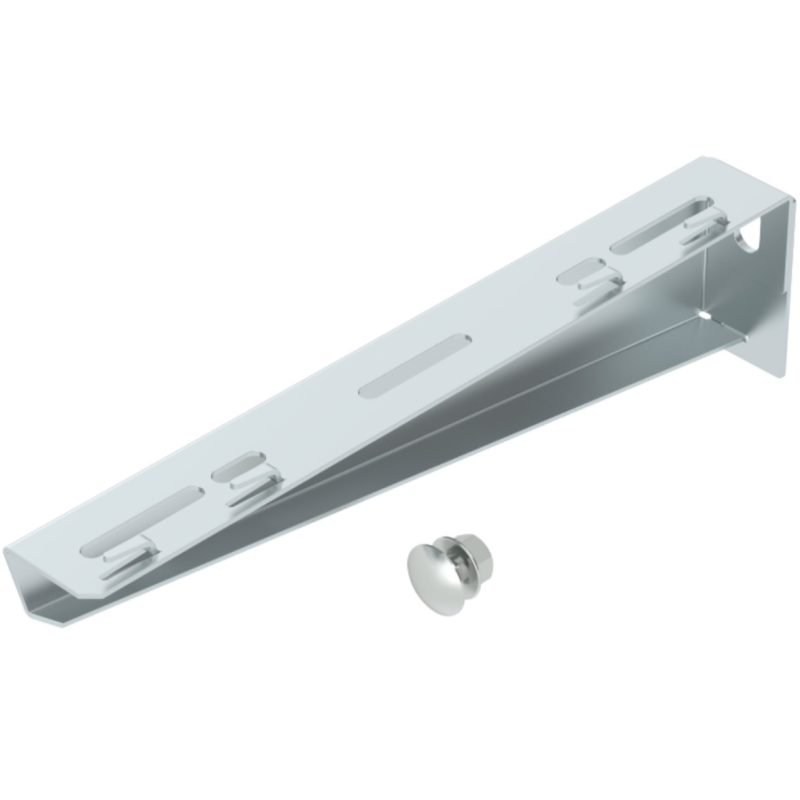 Mensola smussata in acciaio zincato per passerelle grigliate 310x75x38mm MWAG 12 31 FS OBO 6424616