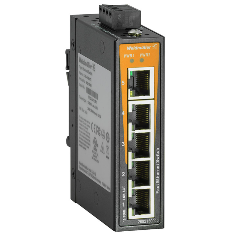 Switch non gestito 5 porte RJ45 fast ethernet IE-SW-EL05-5TX WEIDMULLER 2682130000
