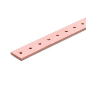 Barra in rame con filettatura dei fori M5 15x4mm Arnocanali BCF154-1