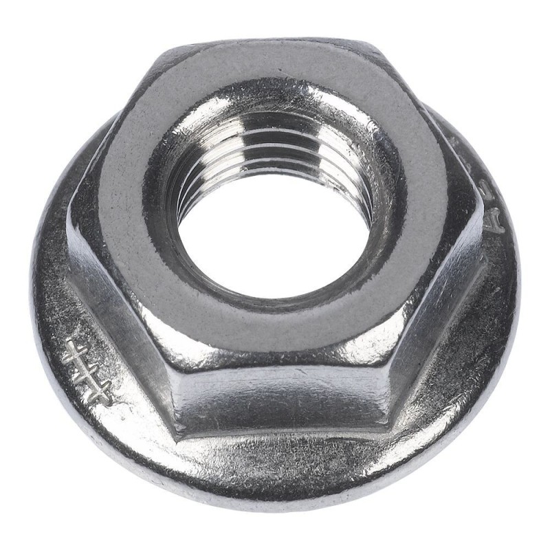 Dado esagonale flangiato MU F M12 in acciaio INOX A2 Fischer 00071749