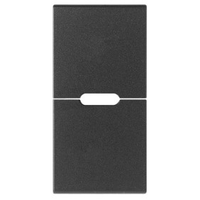 Tasto 1 modulo neutro pulsanti basculanti Vima Arkè grigio R19531.S