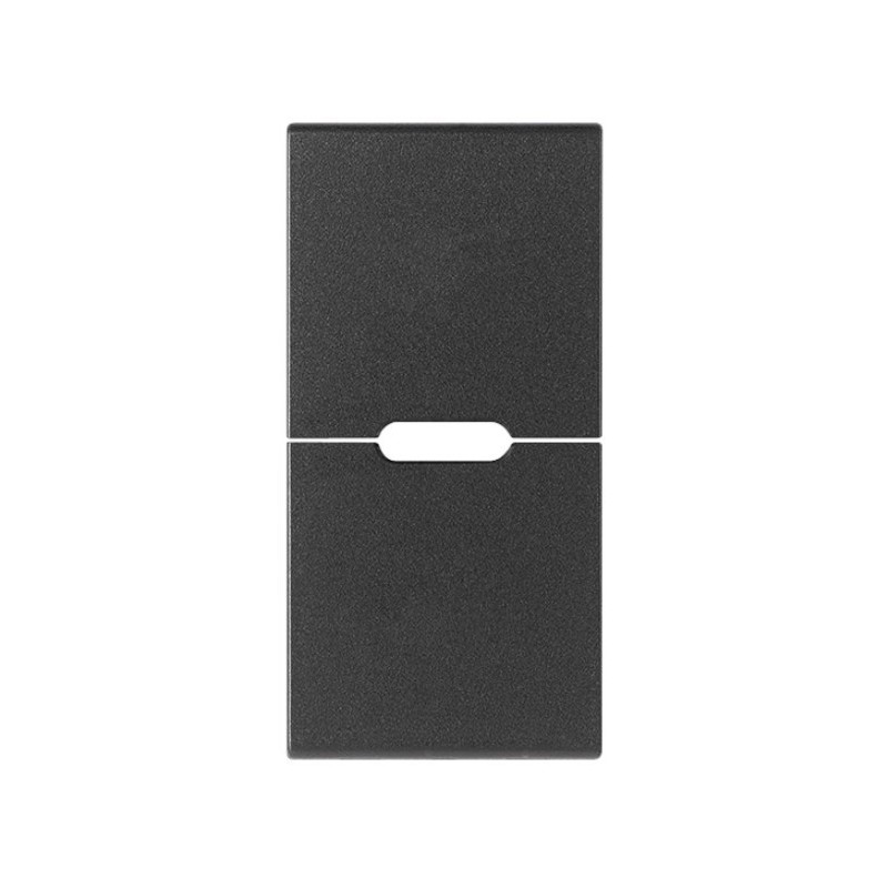 Tasto 1 modulo neutro pulsanti basculanti Vima Arkè grigio R19531.S