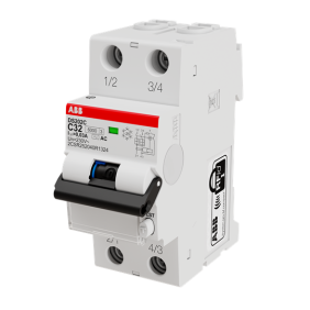 Magnetotermico differenziale 6kA 2 Poli C32 30mA ABB DS202CRC32AC30