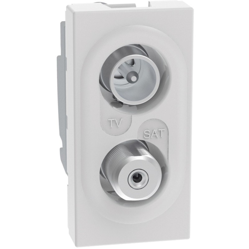 Presa coassiale diretta demiscelata per impianti TV Bianco BTicino MatixGo JW4214D