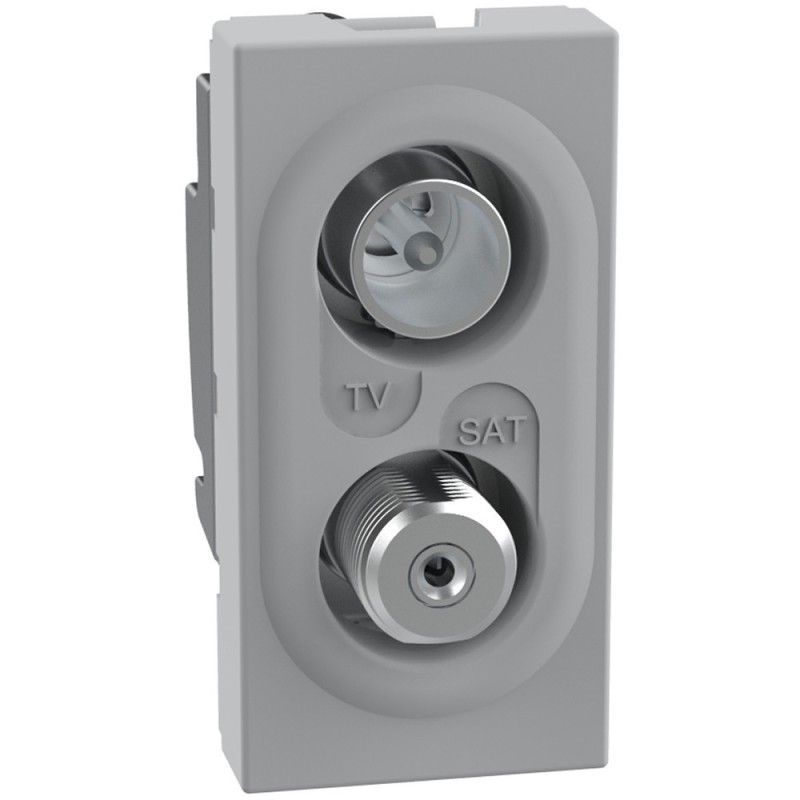 Presa coassiale diretta demiscelata per impianti TV Grey BTicino MatixGo JG4214D
