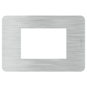 Placca 3 moduli Aluminium Alluminio serie MatixGo BTICINO JA4803EA