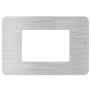 Placca 3 moduli Aluminium Alluminio serie MatixGo BTICINO JA4803EA