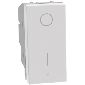 Interruttore bipolare 16A 1 Modulo White serie Bticino MatixGo JW4002