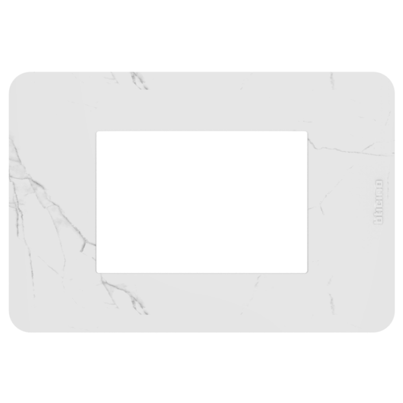 Placca 3 moduli Carrara serie MatixGo BTICINO JA4803EM