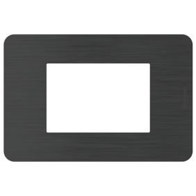 Placca 3 moduli Black Nick Nero serie MatixGo BTICINO JA4803EN
