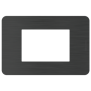 Placca 3 moduli Black Nick Nero serie MatixGo BTICINO JA4803EN