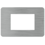 Placca 3 moduli Steel Acciaio serie MatixGo BTICINO JA4803ES