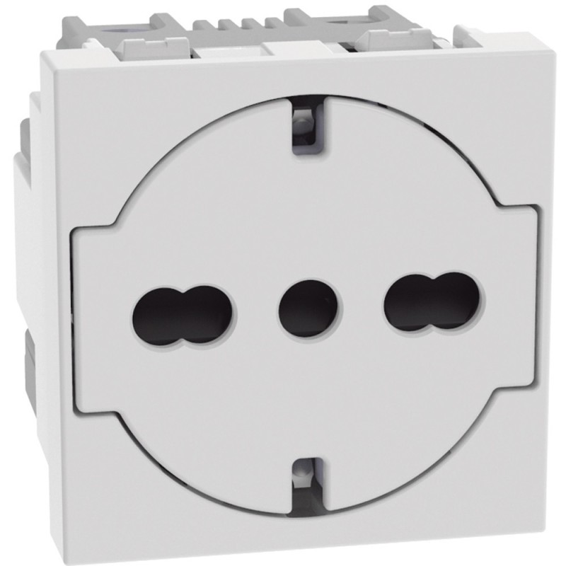 Presa Schuko bipasso P40 Bianca 16A Flat serie MatixGo BTICINO JW4140A16F