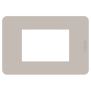 Placca 3 moduli Sand Sabbia serie MatixGo BTICINO JA4803TS
