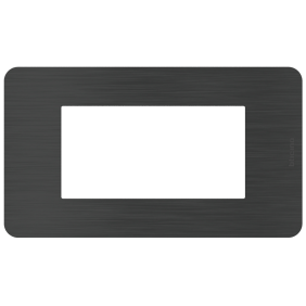 Placca 4 moduli Black Nick Nero serie MatixGo BTICINO JA4804EN