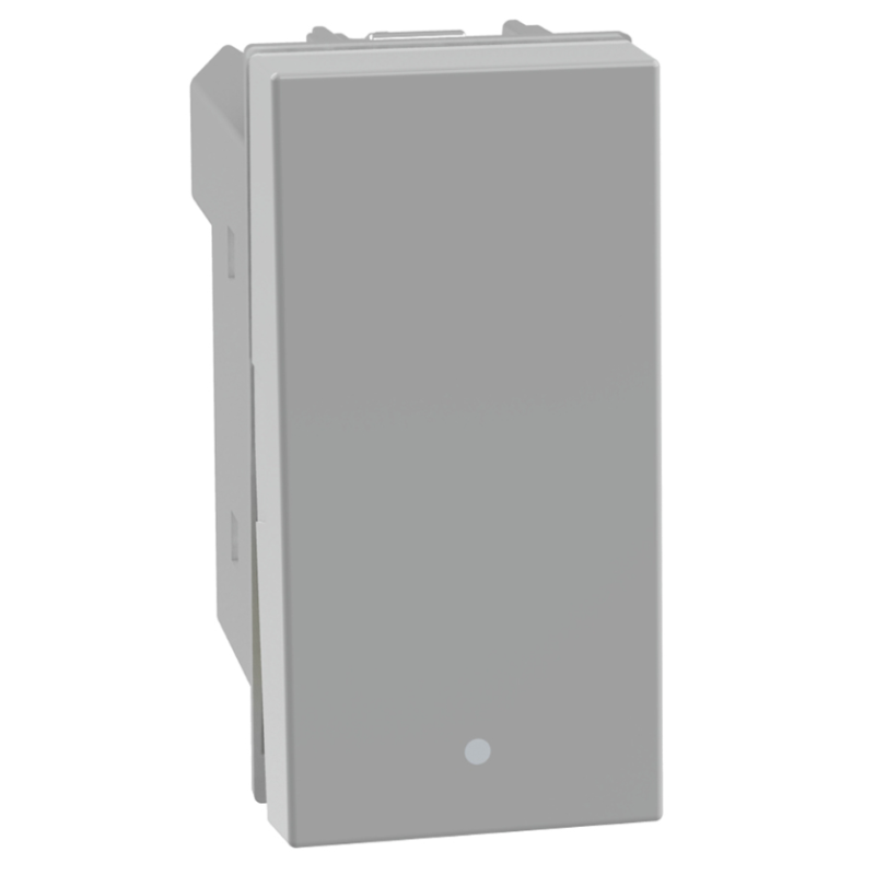 Pulsante unipolare Grigio 1NO+1NC 10A serie MatixGo BTICINO JG4034