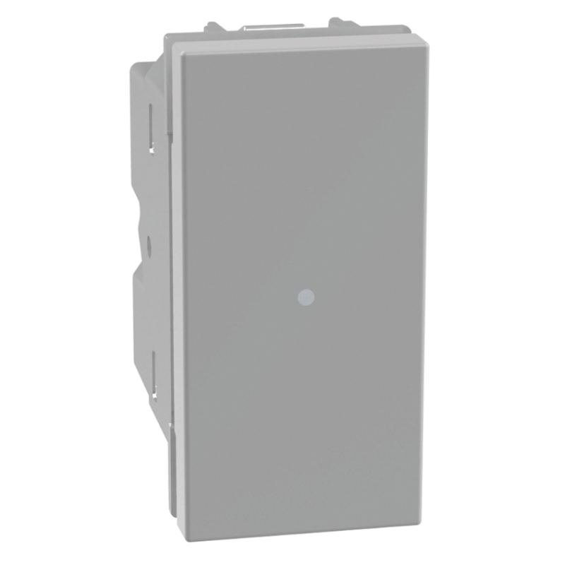 Pulsante unipolare assiale Grigio NO 10A serie MatixGo BTICINO JG4055