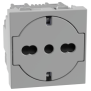 Presa Schuko bipasso P40 Grigia 16A Flat serie MatixGo BTICINO JG4140A16F