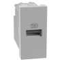 Caricatore USB Grigio 1 modulo serie MatixGo BTICINO JG4191A