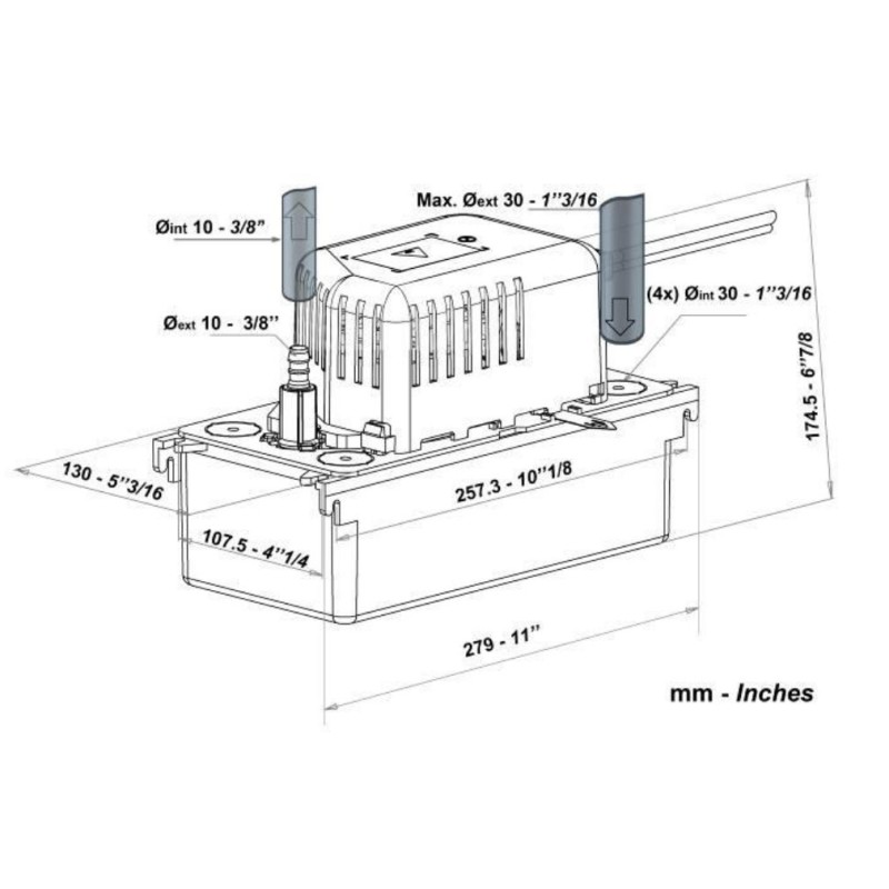 Dimensioni pompa Si-82