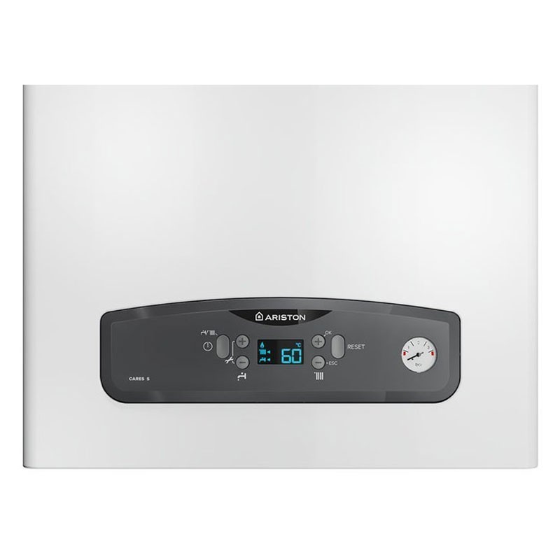 Caldaia murale compatta a condensazione 24kW gestione remota Cares S 24 ARISTON 3301637 display