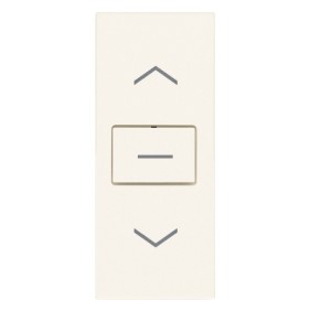 Commutatore unipolare a due tasti per tapparelle 10A Bianco 30060.B