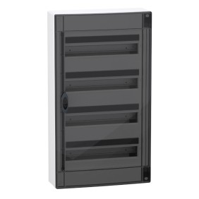 Centralino a parete 96 moduli disposti su 4 file Schneider LVSXM418