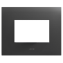 Placca rettangolare in metallo Grigio scuro Smart44 3 moduli AVE 44PSM3GTK