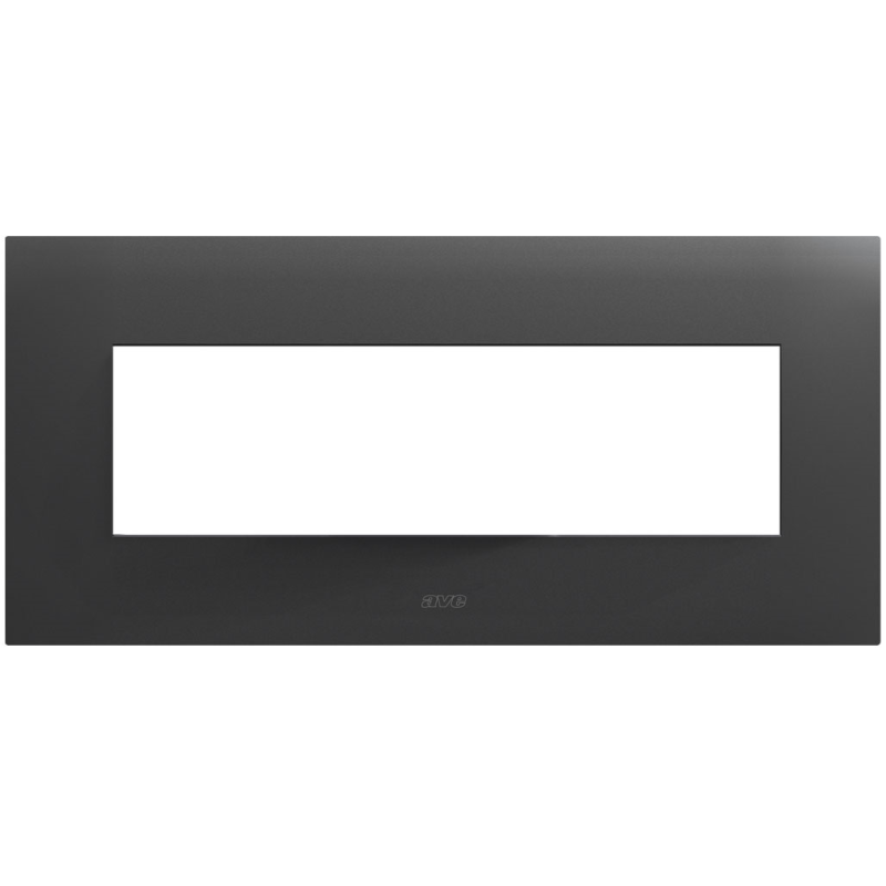 Placca rettangolare in metallo Grigio scuro Smart44 7 moduli AVE 44PSM7GTK
