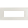 Placca rettangolare in metallo color Avorio Smart44 7 moduli AVE 44PSM7AVR