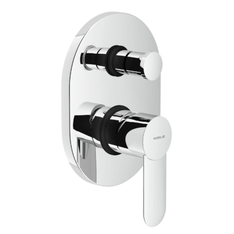 Miscelatore ad incasso per doccia cromato monocomando 2 vie con deviatore serie Sand NOBILI CARLO SA99100CR