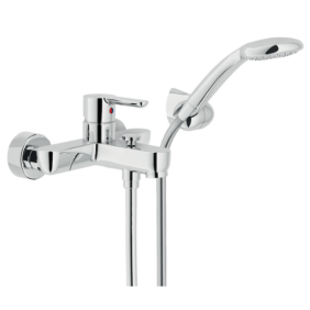 Miscelatore per vasca cromato monocomando con set doccia serie ABC NOBILI CARLO AB87110CR