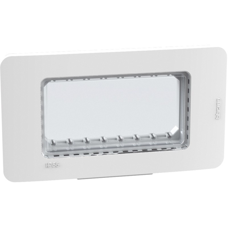 Placca idrobox a 4 moduli IP55 Bianco BTicino MatixGo 28604W