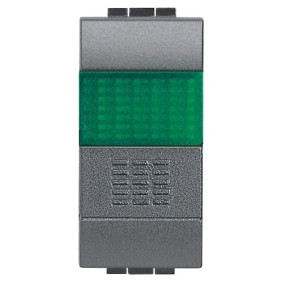  Pulsante NO + portalampada verde Bticino Living International L4038V