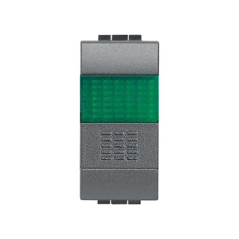 Pulsante NO + portalampada verde Bticino Living International L4038V