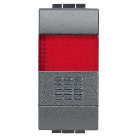  Pulsante NO + portalampada rosso Bticino Living International L4038R
