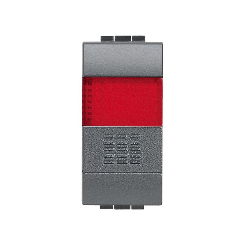  Pulsante NO + portalampada rosso Bticino Living International L4038R
