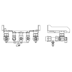 Connessioni idrauliche per caldaie Hybrid Ariston 3319225