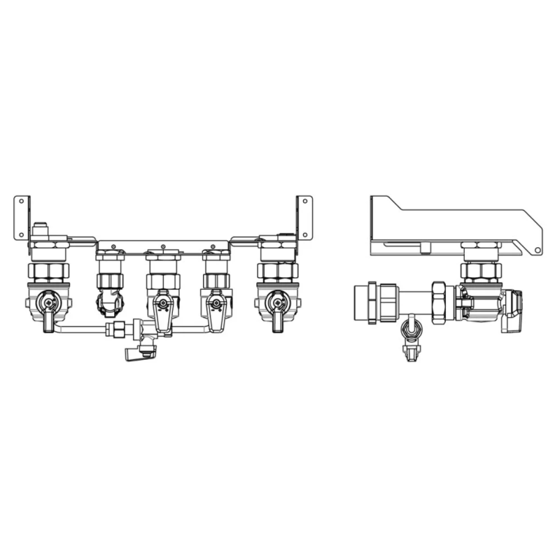 Connessioni idrauliche per caldaie Hybrid Ariston 3319225