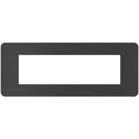 Placca 7 moduli Black Nickel Nero serie MatixGo BTICINO JA4807EN