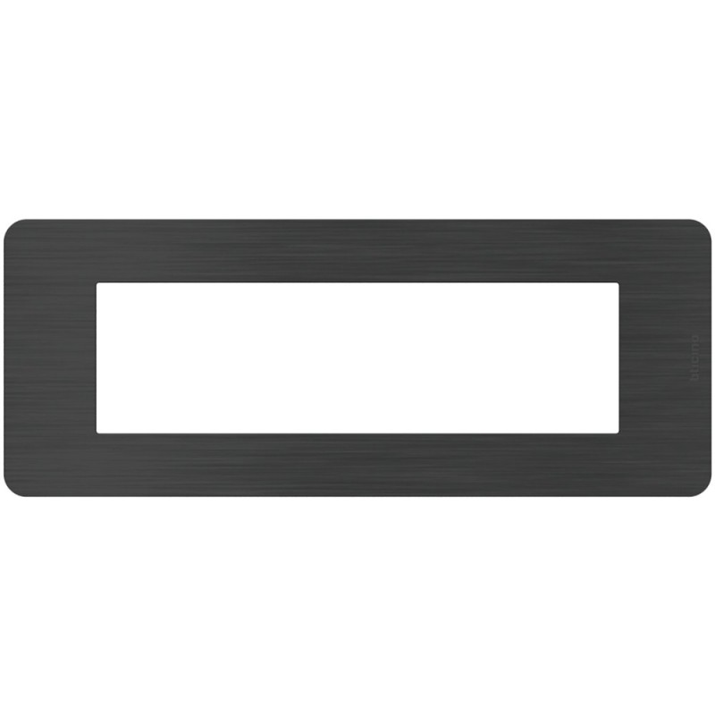 Placca 7 moduli Black Nickel Nero serie MatixGo BTICINO JA4807EN