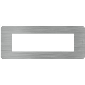 Placca 7 moduli Steel Acciaio serie MatixGo BTICINO JA4807ES