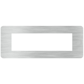 Placca 7 moduli Aluminium Alluminio serie MatixGo BTICINO JA4807EA