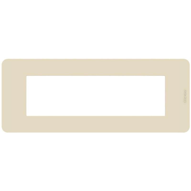 Placca 7 moduli Ivory Avorio tecnopolimero MatixGo BTICINO JA4807TI