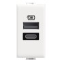 Caricatore USB tipo A+C 15W IP40 1 modulo serie Matix BTICINO AM4191AC