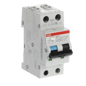 Magnetotermico differenziale 6kA 1P+N Tipo AC C10 30mA ABB DS201C10AC30