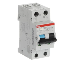 Magnetotermico differenziale 6kA 1P+N Tipo A C10 30mA ABB DS201C10A30