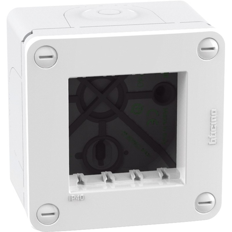 Scatola stagna 2 moduli IP40 Bianco serie MatixGo BTicino 28402W