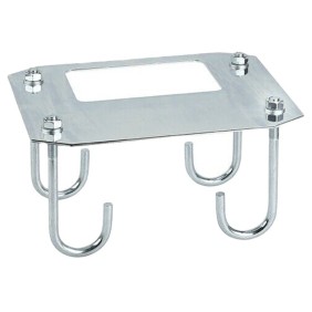 Piastra di fondo in metallo 4 tiranti per corpo barriera B614 FAAC 490183