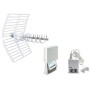Kit 8 5G T2 antenna 5G Elika 700C con amplificatore e alimentatore mini power FRACARRO 217974